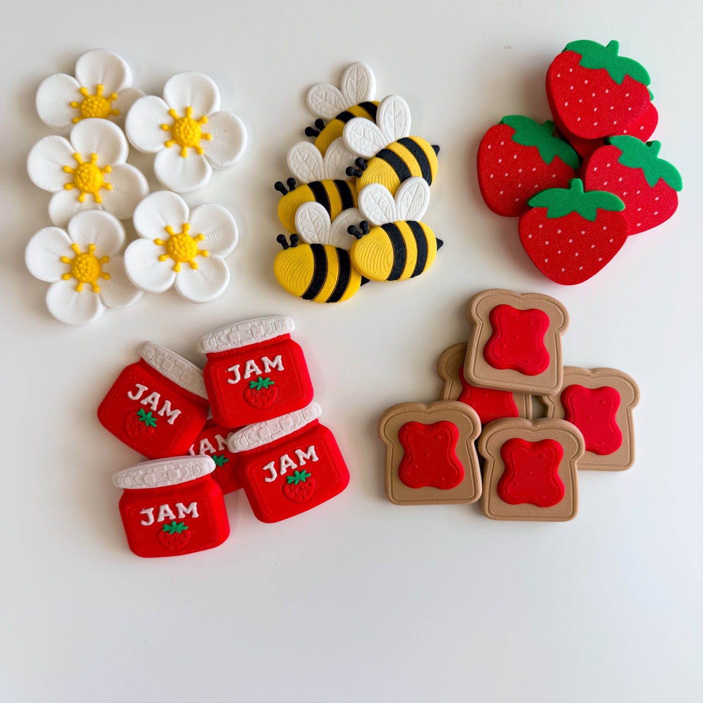 Strawberry Themed Play Pieces/Counters (25 pc) ✨ PRE-ORDER RESTOCK ✨