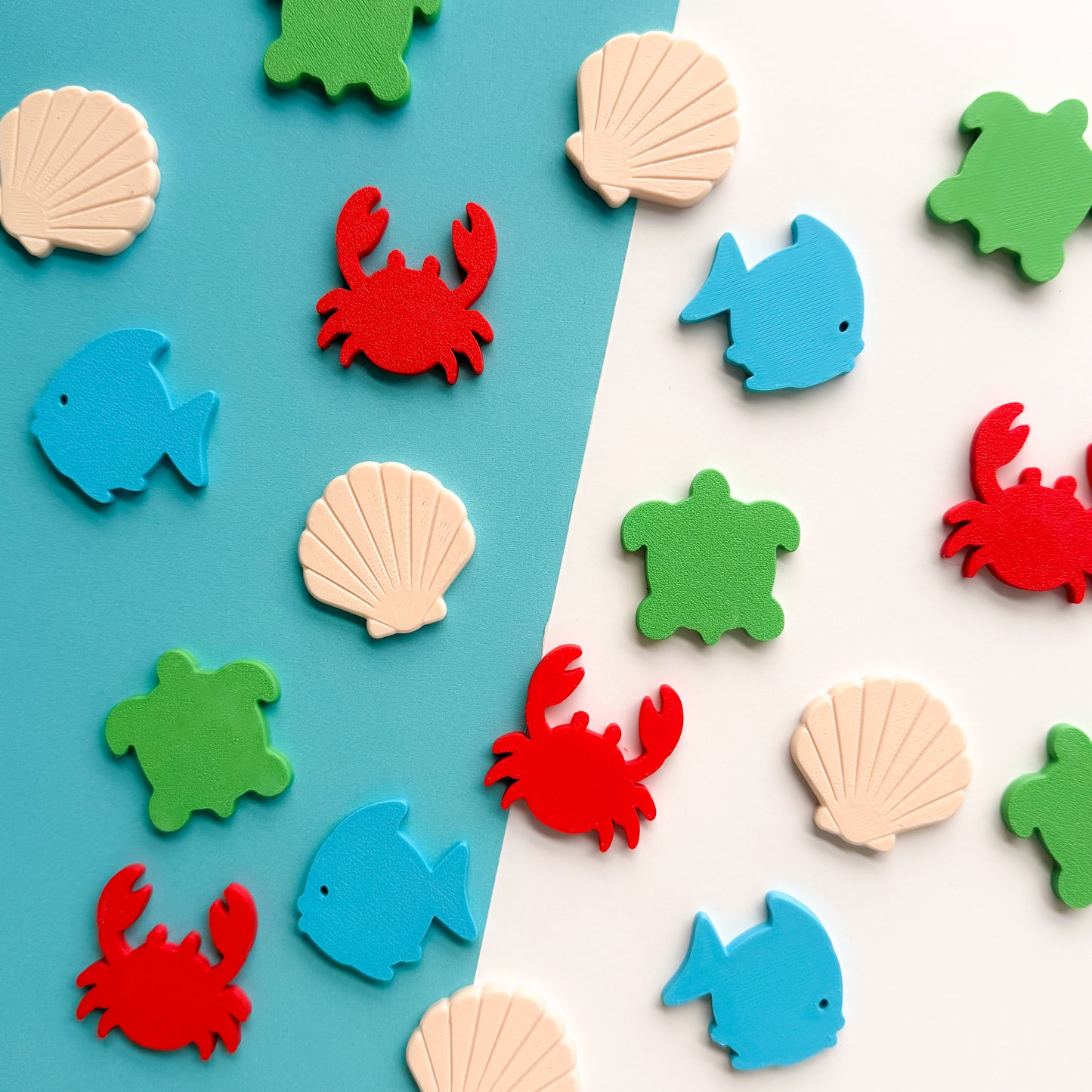 Under the Sea Themed Play Pieces/Counters (20 pc)