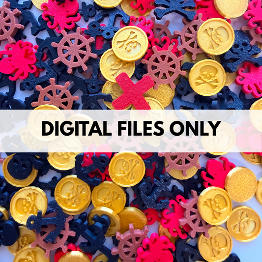 DIGITAL DOWNLOAD | Pirate Mini Bits STL File
