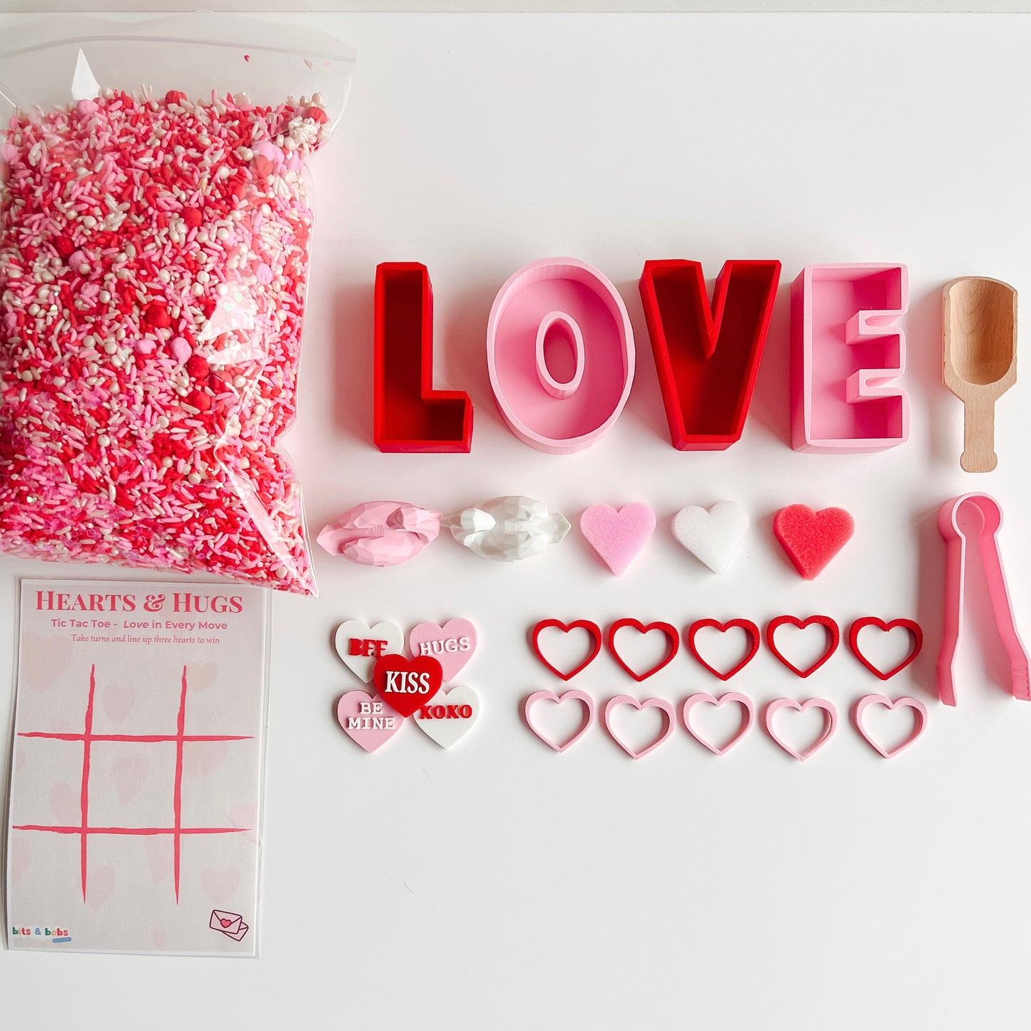 Hearts & Hugs Sensory Kit - Base + Bits & Bobs (No Bin)
