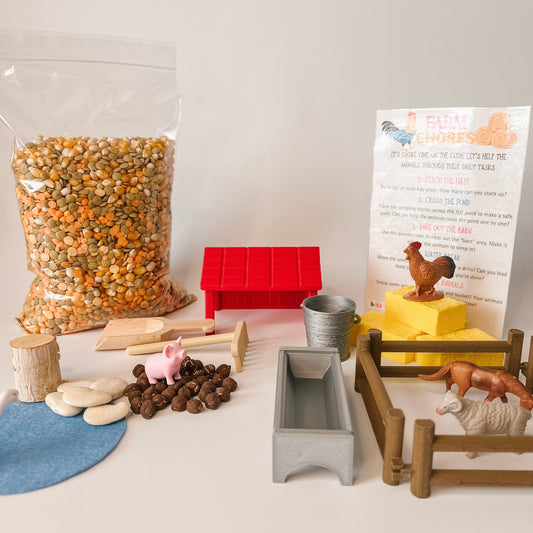 On The Farm Sensory Kit - Base + Bits & Bobs (No Bin)